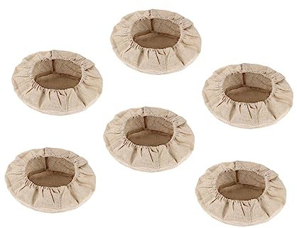 Amosfun 6pcs Bread Basket Cloth Cover Liner for Pastry Making Baking Accessory Kitchen Essential Easy to Use