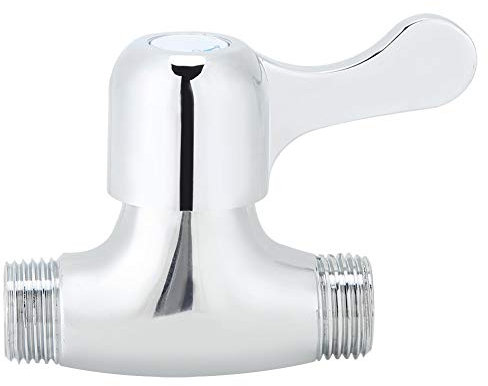 Waschbecken-Wasserstopper, G1/2 Zoll bis G1/2 Zoll Gewinde, Winkel-Absperrventil, gerader Ventilanschlag, Kompressions-Winkel-Absperrventil für Badezimmer-Wasserhahn
