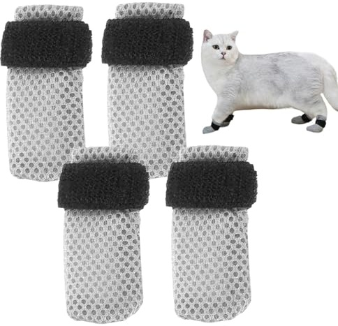 Kattvantar för att förhindra ,Kattvantar för att förhindra Fotskydd i mesh | Kitten Claw Covers Kitten Claw Care för familjen inomhus sällskapsdjur bad Nagelklippning