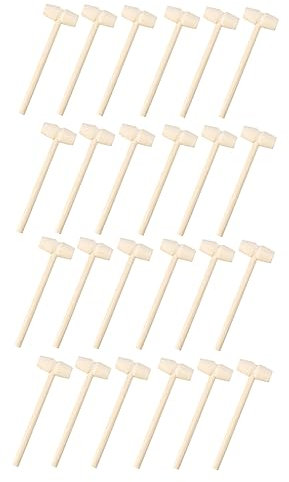 IMIKEYA 30pcs Mini Wooden Mallets Hammer for Boys and Girls Toys for Diy Crafts and Educational Play at Home Classroom