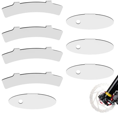 WUSJCOF Ensemble de 8 Outils d'Alignement des Freins à Disque, Ajustement Simplifié pour Plaquette et (Style Allongé/Ovale), Matériaux en Acier Inoxydable, Accessoire de Vélo