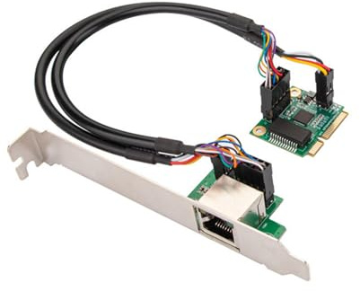 Carte réseau professionnelle à port unique 2,5 Gbit/s Gigabit 10/100/1000 M/2,5 Gbps PCIe Gigabit Server réseau PCIe
