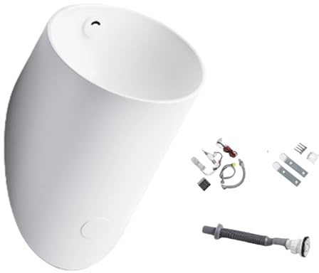 Orinatoio da parete in ceramica intelligente da uomo, soluzione commerciale per servizi igienici esterni per bagno, hotel, bar, aeroporti e garage (grigio)