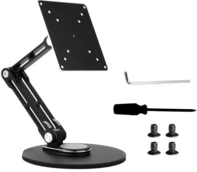 VESA Monitor Stand, Compatible with Up To 19inch Monitors, Supports 50 x 50/75 x 75/100 x 100 (mm) VESA Mounting Holes,Supports Multi-axis Rotation, Portable Adjustable Foldable