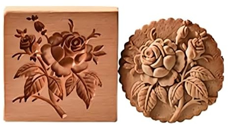 Stampi per biscotti in legno 3D per Halloween, giorno del Ringraziamento, Natale, Pasqua, formine per biscotti, biscotti, biscotti fai da te