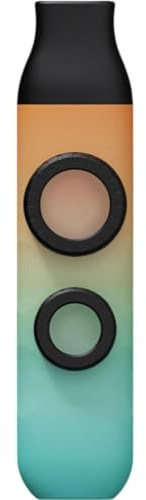 Gettimore Kazoo Mundflöte, ABS-Material mit Ersatzmembran, für Anfänger, Musik, Party, Camping, Aufführung, Farbverlauf, Orange, Doppelfolie