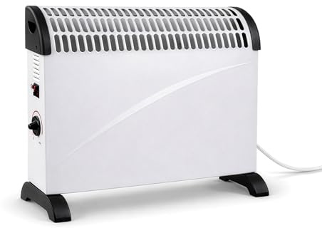 Prem-I-Air 2kW Convector Heater with Thermostat, 3 Heat Settings – Portable Electric Heater for Home, Office & Indoor Use