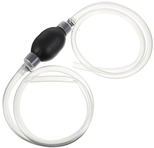 HYTROVE Bomba Manual Portátil de Goma para Trasvase de Combustible y Agua Gran Esfera Engrosada, Succión para Transferencia de Gasolina en Emergencias