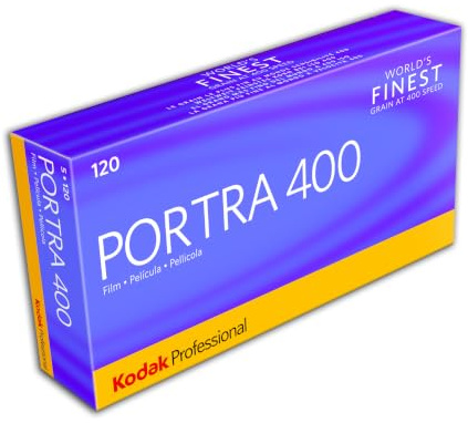 Kodak Portra 400 120 Farbnegativfilm – 5er Pack – ISO 400 – Professioneller Mittelformatfilm mit natürlicher Farbwiedergabe und feiner Körnung