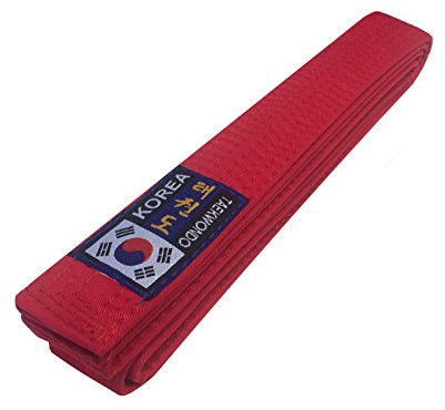 Budodrake Korea Taekwondo Gürtel rot