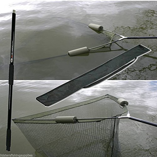 42 Inch Carp Fishing Dual 2 Net Floats Landing Net + 2m Handle + NGT Stink Bag