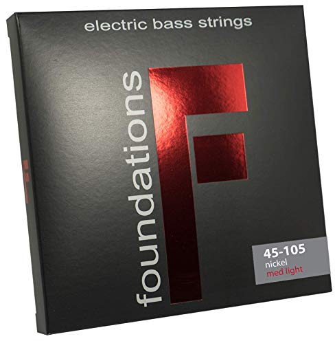SIT Strings Foundations Nickel Bass Guitar Strings (S.I.T.), 4-String Bass Medium-Light 45-105, FN45105L