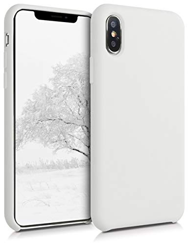 kwmobile Housse Compatible avec Apple iPhone XS Coque - Housse de téléphone Protection Souple en TPU Silicone - Blanc