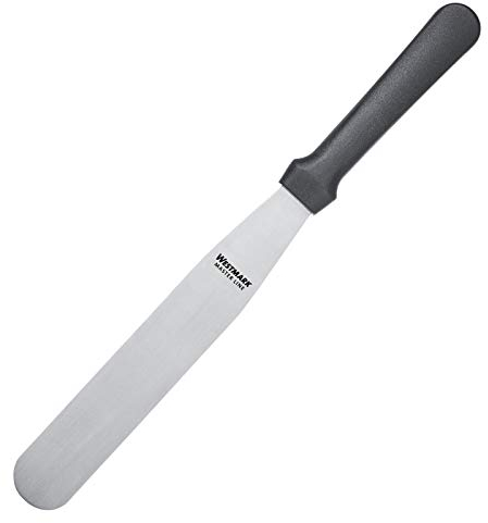 Westmark Profi-Streichpalette/Konditorenmesser, Gerade, Flexibel, Klingenmaß: 3 x 18 cm, Länge: 30 cm, Rostfreier Edelstahl/Kunststoff, Master Line, Schwarz/Silber, 31212270