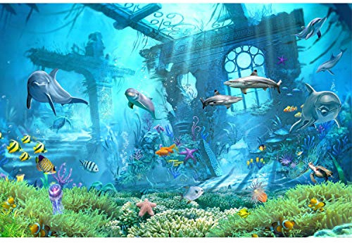 Fototapete Unterwasser Vliestapete Kinderzimmer Tapete inkl. Kleister Größe 400 x 250 cm