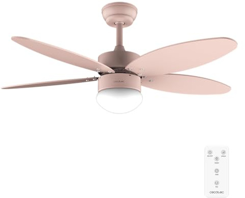 Cecotec Deckenventilator EnergySilence Aero 4260 Full Orange, 106 cm | 3 Lichtfarben, Fernbedienung, Timer bis 8 Std., 6 Stufen, 40 W DC-Motor, 5 Rotorblätter, Sommer-/Winter-Funktion