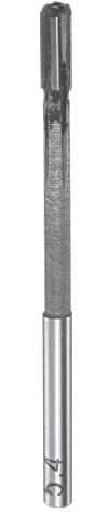 sourcing map Spannen Reibahle 5.4mm H7 Hartmetall Drehmaschine Fräser | Spitze Gerade Flöten Rund Schaft