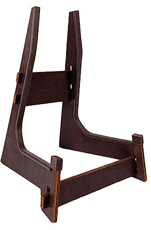 LOVIVER Wooden Chinese Lute Holder, Non Slip Detachable Lute Stand, Portable Foldable Stand for Chinese Fretted Mandolin Lute, Pipa Players Accessory