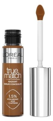 L'Oréal Paris Serum Concealer, Medium Coverage, Radiant Finish, With 1.5% Hyaluronic Acid and Caffeine, True Match, 11N, 10ml