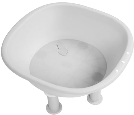 Bain de Siège pour Hémorroïdes, Bidet de maternité Portable avec Pieds Pliables Amovibles, Coussinets Antidérapants, Trou de Suspension, Bain Assis pour Femmes Enceintes, Soins