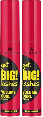 ESSENCE Get Big! Lashes Volume Curl máscara de pestañas (Paquete de 2)