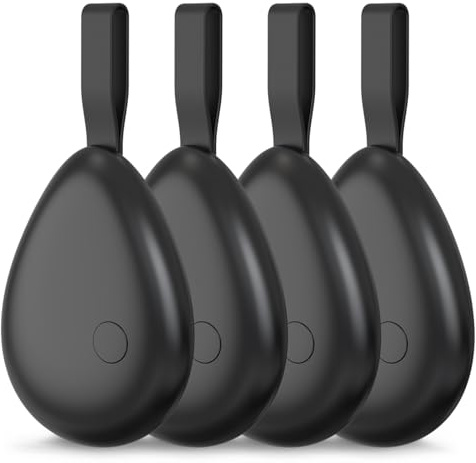 Smart Tracker 4-pack: Key Finder KeyFinder kompatibel med Apple Where Is? (Endast iOS, Android stöds inte), Bluetooth-nyckelsökare för bagage/väskor/resväskor/plånbok