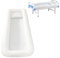 UEGFSIJRF Bañera Inflable for Personas Mayores y discapacitadas: Sistema de baño portátil y Plegable con Almohada de Aire for el baño Completo.