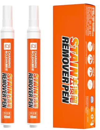 2 Pcs Instant Stain Remover Pens, Stain Remover Pen for Clothes, Multipurpose Wash Free Stain Remover Pens Travel Wash Quick Effect And Drying, Travel & Pocket Size