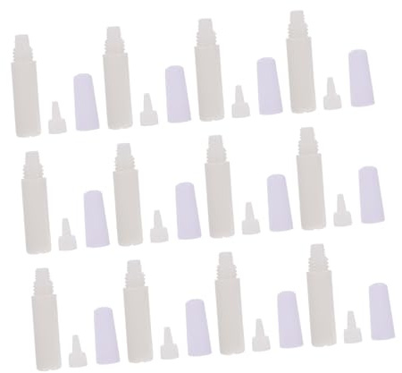 MUELODSIC 50 Stück Weiße Wasserlösliche Selbstgemacht Klebstoffe 6ml Flasche Starker Haftkleber Vielseitig Einsetzbar für Bastelarbeiten und Handgefertigte Objekte