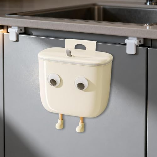 Zhliuqo Hängende Küchenmülleimer Mit Deckel 9L/13L Bio-Mülleimer,