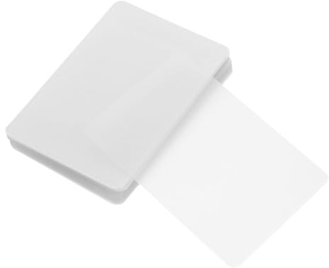 Baluue 100 feuilles Transparentes de Film Laminage Thermique PVC pour Protection Photos Film Plastification Étanche pour Cartes Documents Menus