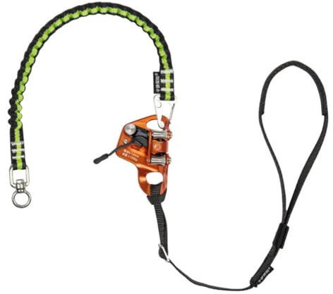 Hipzeepo Adventure Knee Ascender Kletterseil Höhenbetrieb Fußschlaufe Laufseil zum Erkunden und Klettern A