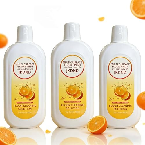 Kompatibel mit Tineco Akku Nass Trocken Saugwischer, Orangen Duft Bodenreiniger Flüssigkeit, 3 Flasche X 500 Ml, Tiefenreinigung, Rückstandsfrei Und Schaumfrei