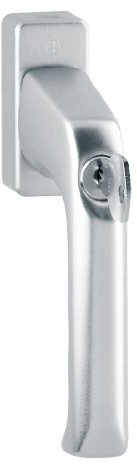 HOPPE Fenstergriff Dreh/Kipp abschließbar 'London' Aluminium Natur 013S/U34-8004525