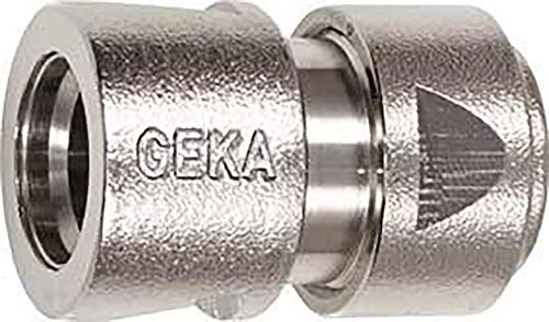 Geka Schlauchstück 3/4 Zoll ohne Wasserstopp, Messing, Silber, 48 x 28 x 28 cm