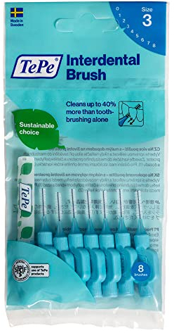 TePe Interdentalbürsten Original blau, 0.6 mm, 8 Stück
