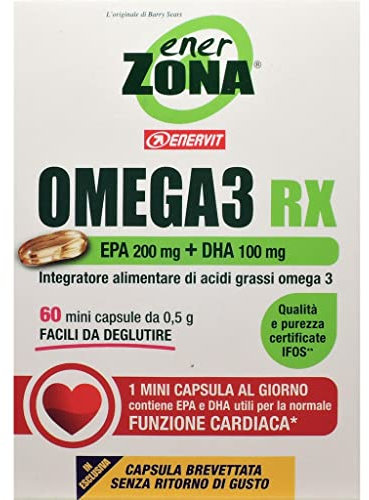 Enerzona RX Omega-3 de los Suplementos Dietéticos 60 Minicapsule