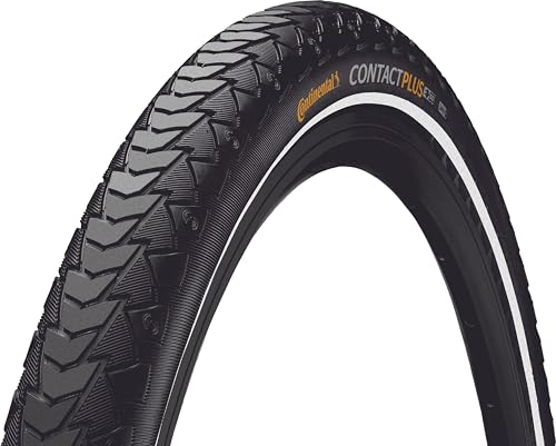 Continental Fahrradreifen 47-559 Contact Plus schwarz Reflexstreifen Draht