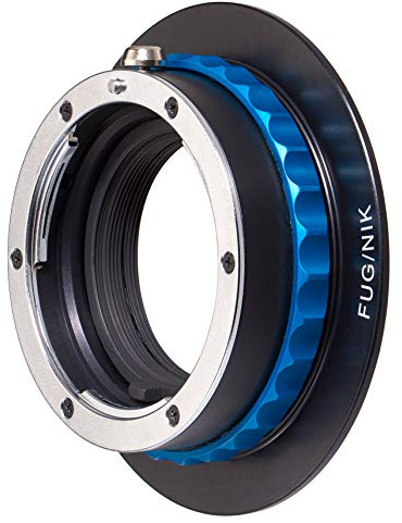 Novoflex Nikon F Objektiv auf Fujifilm G-Mount Kamera-Adapter (FUG/NIK), Schwarz