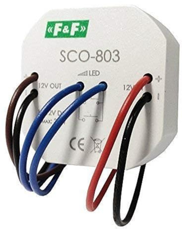 Lichtdimmer für LED Beleuchtung 12V Einbaudimmer Dimmschalter Dimmer Tastdimmer SCO-803 F&F 5137