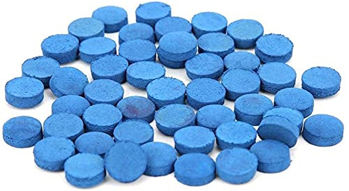 Alomejor Billard Queue Tipps 50 Stück Snooker Cue Tipps Billard Pool Stick Ersatztipps Blue Pool Cues für Billard Snooker Zubehör(13mm)