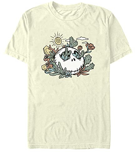 Men's The Nightmare Before Christmas Cacti Jack T-Shirt - Beige - Medium