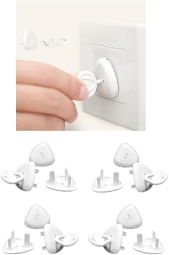 Start and DriveLtd, UK Plug Socket Covers with Key, Baby and childproof Electrical Outlet Protectors for Shock Prevention, Easy Install, Ideal for Kids' Safety and proofing (24 Pieces)