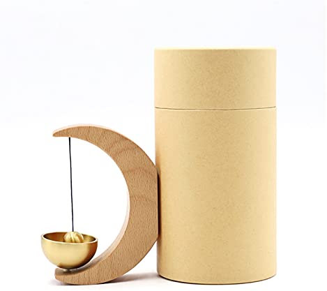 Hängender Garten Mondstil Massivholz Türglocke Windspiele Hängende Dekorationen Saugtür (Color : Beech)