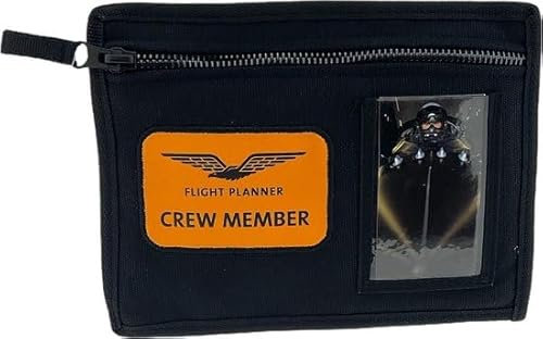 Flight Planner schwarz Schüleretui Federtasche Zeichenetui - 20 x 15 cm