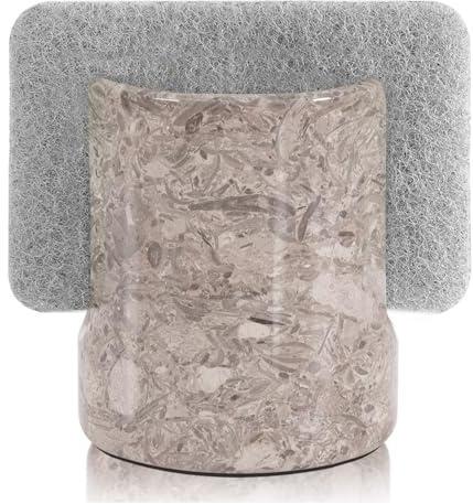 Radicaln Marmor Schwammhalter Ozeanic 3,5 Zoll Handgemachte Schwamm Caddy für Küche - Wohnkultur mit Spüle Schwamm Halter, Küche Waschbecken Caddy