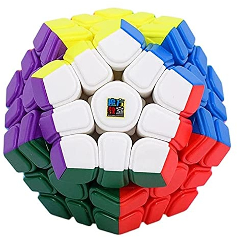 Bokefenuo Cuber Moyu Meilong Megaminx 3x3 Magnetic Stickerless Speed Cube Meilong Megaminx M 3x3x3 Puzzle Magic Cube Toy (Moyu Meilong Magnetic Megaminx 3x3)