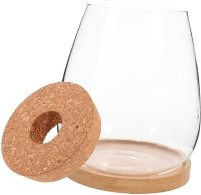 POPETPOP Bouteille Terrarium Verre pour Micro-Paysage Et Plantes Hydroponiques Récipient De Décoration Intérieur Et Extérieur pour Bureau Et Salon