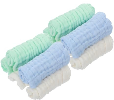 Gogogmee 10piezas Paños Para Bebés De Muselina Paños Para Eructar y Toallas Para Saliva De Algodón Puro Para Uso Diario Casa