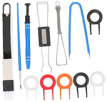 Tofficu Herramienta para Quitar Teclas Kit De Limpieza para Teclado Extractor De Teclas Cepillo para Teclado Kit De Limpieza para Dispositivos Electrónicos Recogedor De Chips IC Lápiz Lubr